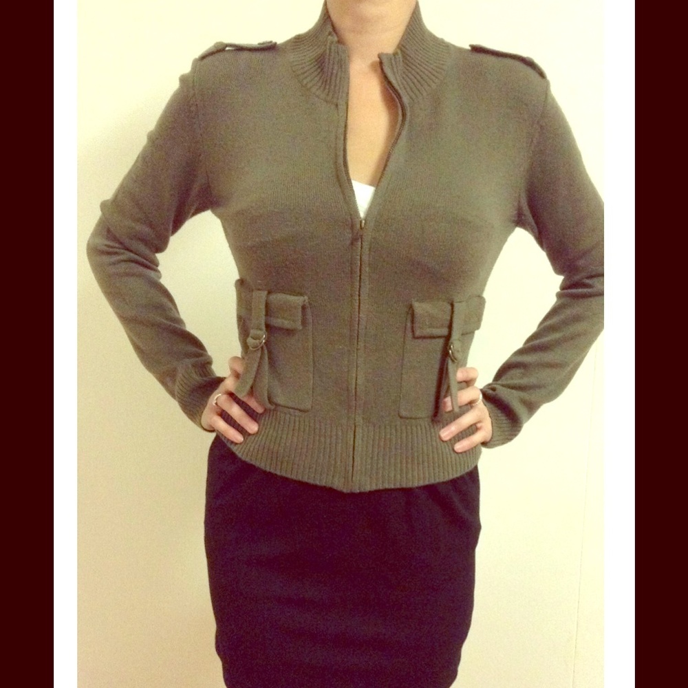 Olive green sweater